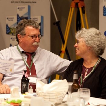 Bill Shippen, President of the Maine Society of Land Surveyors with his wife Bonnie